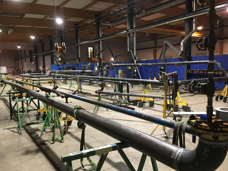 Serrurerie Conception solution tuyauterie industrielle